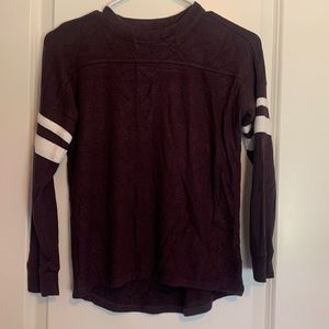 Rumi & Ryder girls thin sweater, dark purple, size M 8-10